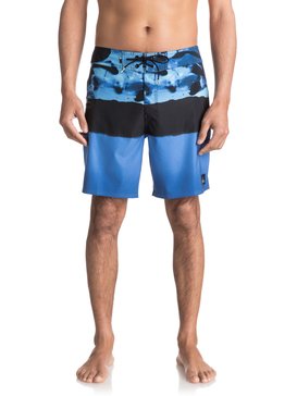 quiksilver, Blocked Resin Camo 18" - Boardshort, TURKISH SEA (bqs6) Blocked Resin Camo 18" - Board Shorts EQYBS03741