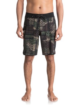 quiksilver, The Scallop Hawaii 20" Boardshorts, BLACK (kvj6) THE SCALLOP HAWAII 20 EQYBS03787