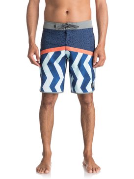 quiksilver, Men's Crypto Zig Zag 20" Boardshorts, ESTATE BLUE (bsw6) CRYPTO ZIG ZAG 20 EQYBS03813
