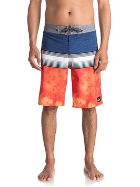 quiksilver, Hombres Boardshorts de 21" Division, CHERRY TOMATO (nnj6) DIVISION PRINT 21 EQYBS03814