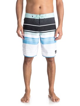 quiksilver, Men's Eye Scallop 20" Boardshorts, EGGSHELL BLUE (bfd6) EYE SCALLOP 20 EQYBS03871