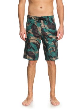 quiksilver, Manic Camo 21" Boardshorts, MALLARD GREEN (gqn6) MANIC CAMO 21 EQYBS03874