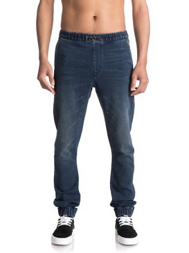 quiksilver, Fonic Neo Elder - Pantalon de jogging en denim coupe slim, NEO ELDER (byjw) Fonic Neo Elder - Slim Fit Denim Joggers EQYDP03337