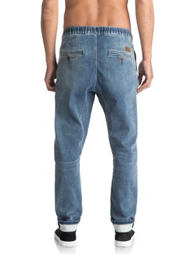 quiksilver, Fonic Straight Salty Stone - Pantalon de jogging en denim coupe slim, SALTY STONE (bfgw) Fonic Straight Salty Stone - Slim Fit Denim Joggers EQYDP03338