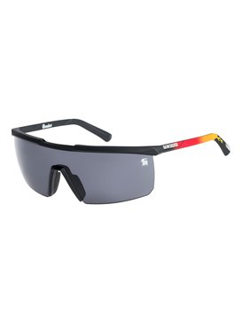 quiksilver, Boneless - Lunettes de soleil, MATTE BLACK-RED/ GREY (xkrs) Boneless - Sunglasses EQYEY03012
