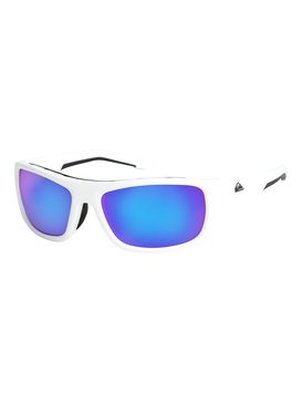 quiksilver, Knockout - Lunettes de soleil, SHINY WHITE/ ML GREEN (xwwg) Knockout - Sunglasses EQYEY03072