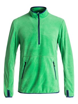 quiksilver, Cosmo - Deuxième couche Polartec® à demi-zip, KELLY GREEN (gnk0) Cosmo - Polartec® Half-Zip Mid Layer EQYFT03625