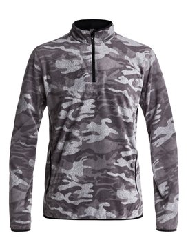quiksilver, Aker - Polaire technique à demi-zip, BLACK GREY CAMOKAZI (kvj9) Aker - Half-Zip Technical Fleece EQYFT03629