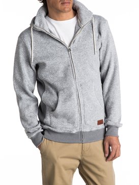 quiksilver, Keller - Sudadera de forro polar con capucha y cremallera, LIGHT GREY HEATHER (sgrh) Keller - Zip-Up Polar Fleece Hoodie EQYFT03661