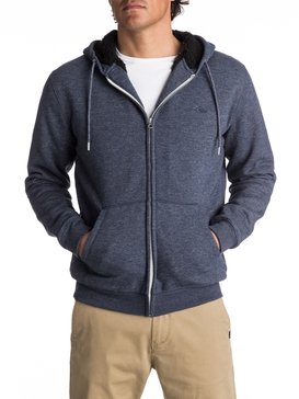 quiksilver, Everyday Sherpa - Sweat à capuche zippé, NAVY BLAZER HEATHER (byjh) Everyday Sherpa - Zip-Up Hoodie EQYFT03695