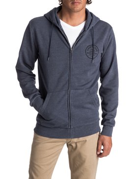 quiksilver, Men's Spry Bay Zipped Hoodie, NAVY BLAZER (byj0) SPRY BAY ZIP EQYFT03724