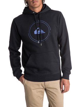 quiksilver, Men's Big Logo Hoodie, BLACK (kvj0) BIG LOGO HOOD EQYFT03726