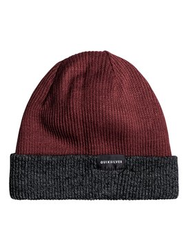 quiksilver, Performed Color Block Reversible Beanie, POMEGRANATE (rzg0) Performed Color Block - Reversible Beanie EQYHA03097