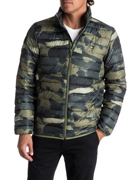 quiksilver, Scaly Full Water-Repellent Puffer Jacket, FOUR LEAF CLOVER RESIN CAMO (gph6) Scaly Full - Water-Repellent Puffer Jacket EQYJK03342