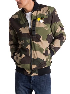quiksilver, Trestles Army - Veste bomber long, SCRATCH CAMO COLOUR (tmp6) Trestles Army - Long-Fit Bomber EQYJK03359