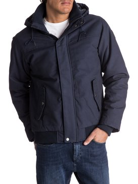 quiksilver, Everyday Brooks - Wasserabweisende Kapuzen-Bomberjacke, NAVY BLAZER (byj0) Everyday Brooks - Water-Repellent Hooded Bomber Jacket EQYJK03365