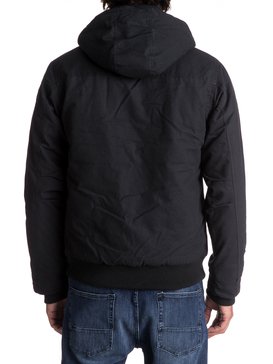 quiksilver, Everyday Brooks - Waterafstotend bomberjack met capuchon, BLACK (kvj0) Everyday Brooks - Water-Repellent Hooded Bomber Jacket EQYJK03365