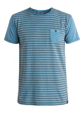 quiksilver, Acid Striped - Tee-Shirt à poche, DARK DENIM (brq0) Acid Striped - Pocket T-Shirt EQYKT03425