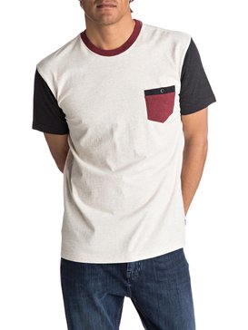 quiksilver, Baysic - Tee-Shirt à poche, SNOW WHITE (wbk0) Baysic - Pocket T-Shirt EQYKT03501