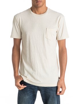 quiksilver, Slubstitution - Tee-Shirt à poche, BIRCH (wdw0) Slubstitution - Pocket T-Shirt EQYKT03546