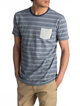 quiksilver, Lill Burn - T shirt avec poche, DARK DENIM LILL BURN (brq3) Lill Burn - Pocket T-Shirt EQYKT03605