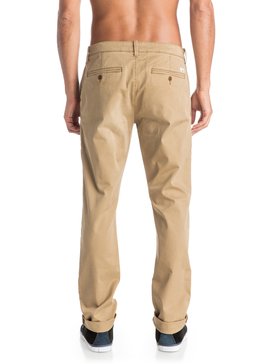 quiksilver, Krandy Straight Fit Tapered - Pantalon chino, BRITISH KHAKI (cne0) Krandy Straight Fit Tapered - Chinos EQYNP03068