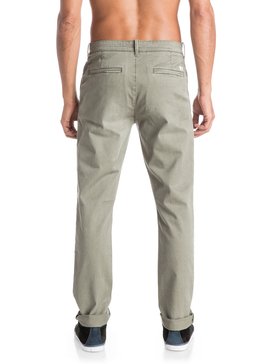 quiksilver, Krandy Slim Fit - Pantalon chino, DUSTY OLIVE (gpb0) Krandy Slim Fit - Chinos EQYNP03076