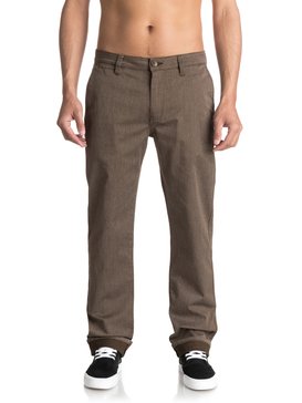 quiksilver, Everyday Union Chinos, CHOCOLATE BROWN HEATHER (csdh) Everyday Union - Chinos EQYNP03094