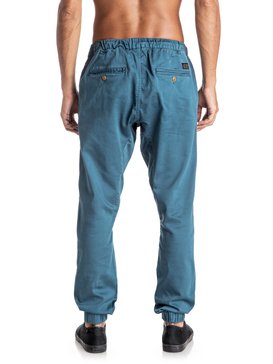 quiksilver, Fonic - Pantalon de jogging en sergé, INDIAN TEAL (bqk0) Fonic - Chino Joggers EQYNP03107