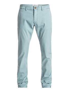quiksilver, Krandy - Pantalon chino slim, STONE BLUE (bhy0) Krandy - Slim Fit Chinos EQYNP03108