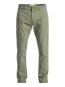 quiksilver, Krandy - Pantalon chino slim, FOUR LEAF CLOVER (gph0) Krandy - Slim Fit Chinos EQYNP03108
