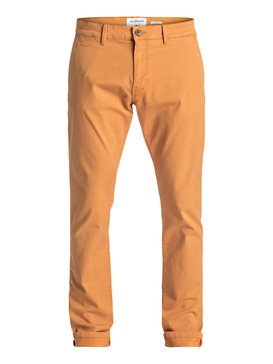 quiksilver, Krandy - Pantalon chino slim, GOLDEN OAK (nmv0) Krandy - Slim Fit Chinos EQYNP03108