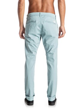 quiksilver, Krandy - Pantalon chino slim, STONE BLUE (bhy0) Krandy - Slim Fit Chinos EQYNP03108