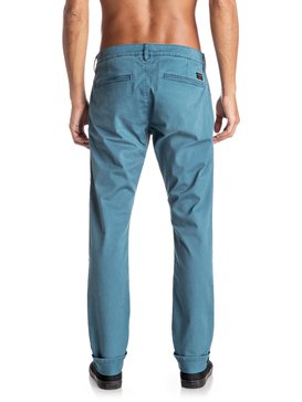 quiksilver, Krandy - Pantalon chino slim, INDIAN TEAL (bqk0) Krandy - Slim Fit Chinos EQYNP03108