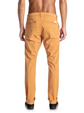 quiksilver, Krandy - Pantalon chino slim, GOLDEN OAK (nmv0) Krandy - Slim Fit Chinos EQYNP03108