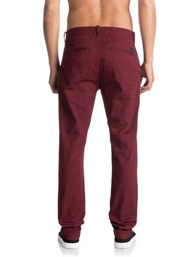 quiksilver, Krandy - Pantalon chino slim, POMEGRANATE (rzg0) KRANDY EQYNP03108