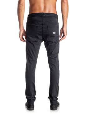 quiksilver, Low Bridge - Pantalon slim skinny, BLACK (kvj0) Low Bridge - Slim Skinny Trousers EQYNP03115
