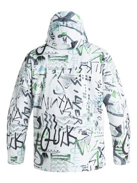 quiksilver, Mission Printed - Veste de snow, HIELINE WHT (wbb7) Mission Printed - Snow Jacket EQYTJ03069
