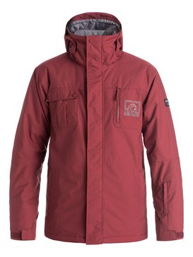 quiksilver, Mission Placed Art - Veste de snowboard « Coach », POMEGRANATE (rzg0) Mission Placed Art - Coach Snow Jacket EQYTJ03089