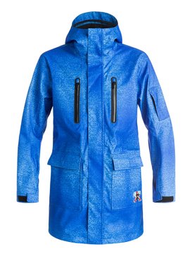quiksilver, Quiksilver X Julien David - Longue veste de snow, SODALITE BLUE (byb0) Quiksilver X Julien David - Long Snow Jacket EQYTJ03092