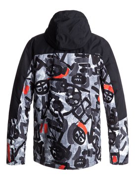 quiksilver, Mission Block - Veste de snow, ARKAID BLACK & WHITE (kvj6) Mission Block - Snow Jacket EQYTJ03126