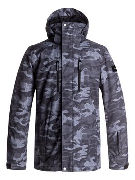quiksilver, Mission - Veste de snow, BLACK GREY CAMOKAZI (kvj9) Mission - Snow Jacket EQYTJ03128