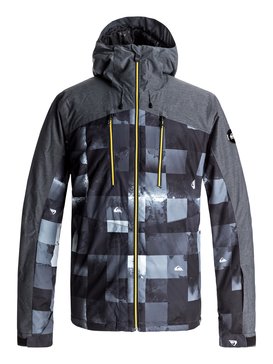 quiksilver, Mission Plus - Veste de snow, BW ICEY CHECK (wbk8) Mission Plus - Snow Jacket EQYTJ03134