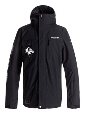 quiksilver, Mission Placed Art - Veste isolante de snow, BLACK (kvj0) Mission Placed Art - Shell Snow Jacket EQYTJ03149
