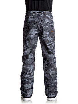 quiksilver, Forest Oak - Pantalon de snow, BLACK GREY CAMOKAZI (kvj9) Forest Oak - Snow Pants EQYTP03067