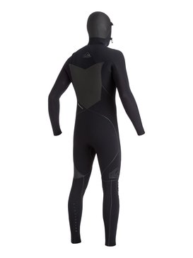 quiksilver, Highline 2X Bonded 5.5/5/4mm - Muta integrale con cappuccio e zip sul petto, ANTHRACITE (kvj0) Highline 2X Bonded 5.5/5/4mm - Chest Zip Hooded Full Wetsuit EQYW103003