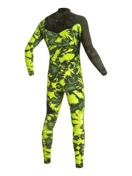 quiksilver, Highline Zipperless 3/2mm - Combinaison de surf intégrale sans zip, GREEN FLASH (gjs0) Highline Zipperless 3/2mm - Zipperless Full Wetsuit EQYW103017