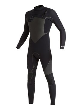 quiksilver, Syncro 5/4/3mm - Combinaison de surf intégrale zip poitrine, BLACK (kvj0) Syncro Plus 5/4/3mm Chest Zip Full Wetsuit EQYW103020