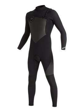 quiksilver, Syncro 4/3mm - Chest Zip Full Wetsuit, BLACK (kvj0) Syncro 4/3mm - Chest Zip Full Wetsuit EQYW103026