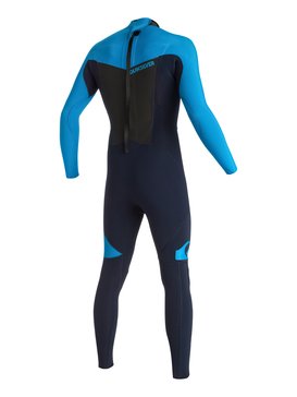quiksilver, Syncro 4/3mm - Muta integrale con zip sulla schiena, NAVY BLAZER (byj0) Syncro 4/3mm - Back Zip Full Wetsuit EQYW103027